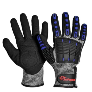 SAFEYEAR Heavy Duty Anti-Impact Mechanic Work Gloves FL-HDPABU