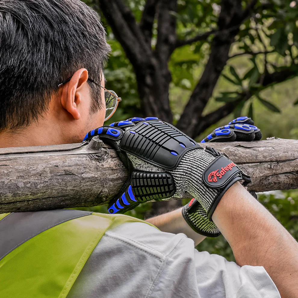 SAFEYEAR Heavy Duty Anti-Impact Mechanic Work Gloves FL-HDPABU - Image 3