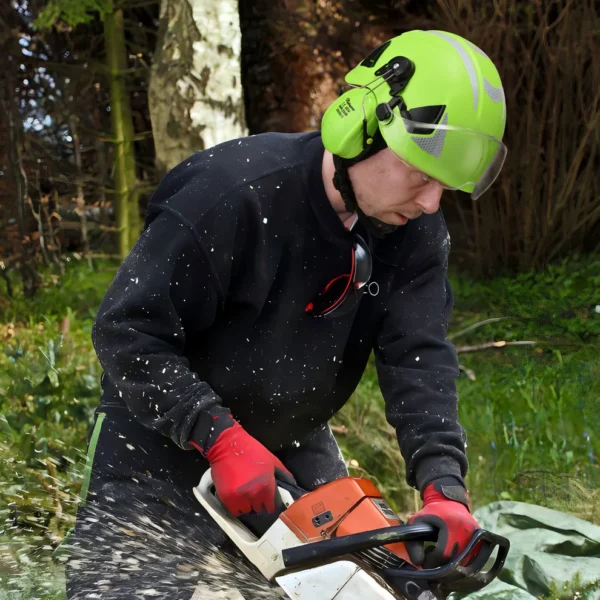 SAFEYEAR Multi-Protection Helmet with Goggles & Ear Muffs – ANSI/CE Certified for Construction, Mining, Forestry & More - Image 2