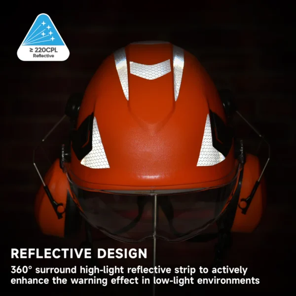 SAFEYEAR Hard Hat with Goggles & Ear Protection - ANSI/CE Certified for Construction, Mining, Warehouse - Image 4